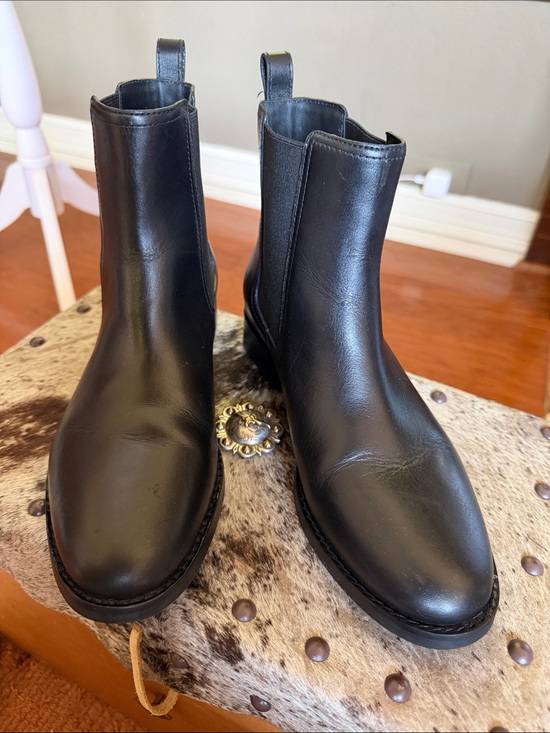 Coach Men’s Black Leather Chelsea Boots C Hardware Pull Tab US 8 main image 4